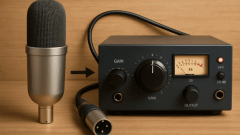 Microphone with preamp