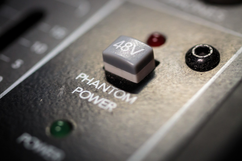 A phantom power switch