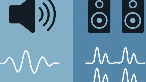 sound wave visualization, audio representation, sound waves, audio speakers