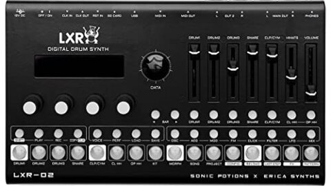 Featured image for Erica Synths LXR-02 Desktop Digital Drum Synthesizer