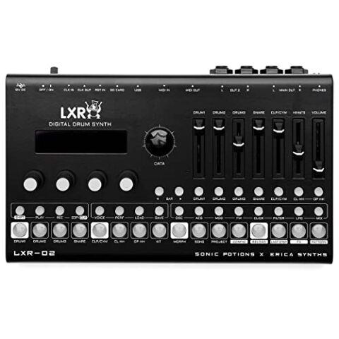 Featured image for Erica Synths LXR-02 Desktop Digital Drum Synthesizer